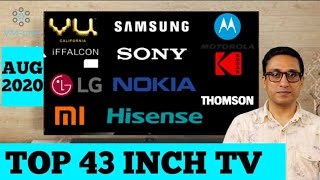 BEST 43 INCH 4K TV 2020 ⚡ COMPARISON BETWEEN 12 TVS ⚡ BEST 43 INCH SMART TV 2020 [upl. by Kcirdneked]