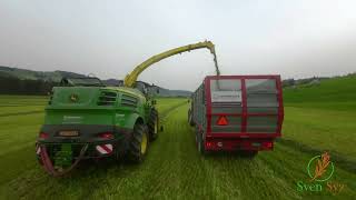 Häckselgrasballen  Fendt  John Deere  Deutz  LU Krummenacher [upl. by Prior]