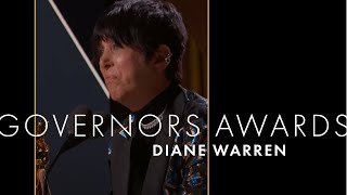 Diane Warren Receives an Honorary Oscar Award  13th Governors Awards [upl. by Cogn]