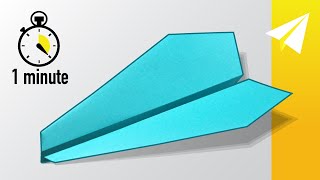 Make the EASIEST Paper Airplane in 1 Minute [upl. by Alphonsa]