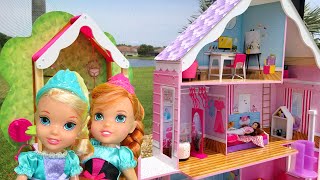 Belles House  Elsa amp Anna toddlers visit Belle  tree house  hide and seek [upl. by Janene]