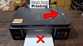 Canon G2000G2010G3000G3010G4010 Printer black ink not Working  Blank Page Print Problem [upl. by Cariotta]