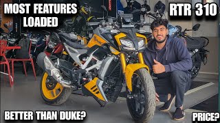 TVS RTR 310 Better Than Duke 390 Isse jada FEATURES koe Bike me ni milegi Review  Price MxK [upl. by Fanestil]