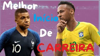 Quem teve MELHOR INÃCIO de Carreira  Neymar ou MbappÃ© 2 [upl. by Eenrahc]