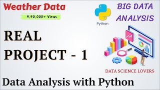 Project  1  Data Analysis with Python  DataScience  Weather Dataset [upl. by Namlak]