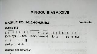 Mazmur Tanggapan Edisi Baru  Minggu 6 Oktober 2024  MINGGU BIASA XXVII 27 Tahun B [upl. by Adnerad412]