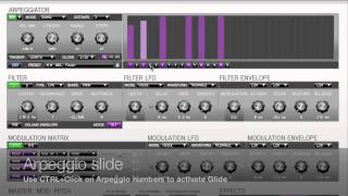 Corona R46 — Portamento Mode  Arpeggio Glide Demo [upl. by Arrahs]