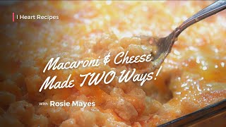 Baked Macaroni and Cheese 2 Ways With Eggs amp Without  Creamy Southern Mac and Cheese Recipe [upl. by Gord]