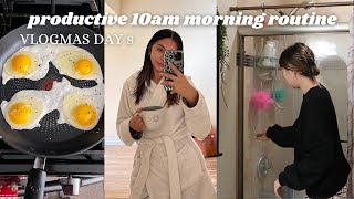 Productive 10am morning routine ❄️ vlogmas [upl. by Hamnet]