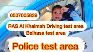 Police test area in RAS Al Khaimah UAE driving test automobile drivinglicense [upl. by Einnol]