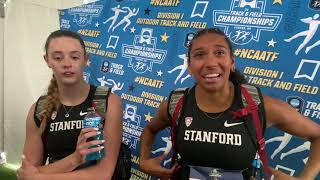 Juliette Whittaker and Roisin Willis Take 1st and 2nd For Stanford In NCAA 800m Final [upl. by Liponis]