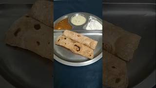 Chapati with three side dishfood chapatmagimanjal i [upl. by Yrehc]