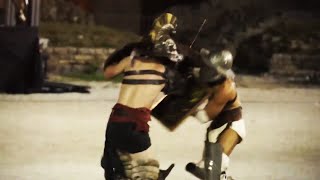 Gladiator Fights  Pula on the Danube Trail of Croatia [upl. by Zurkow]