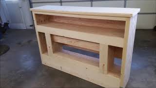 DIY  How I built an Electric FireplaceEntertainment Center [upl. by Black871]