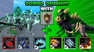 TRex Combo One Shot With All Melee  Blox Fruits update 20 [upl. by Mcnally]