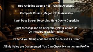 Rob Andolina Google Ads Training Academy [upl. by Dinnie737]