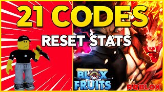 🔥3 Codes for Reset Stats and X2 XP 🔥21 CODES for BLOX FRUITS 🔥 Codes for Blox Fruits Roblox 🔥 2023 [upl. by Assennev13]