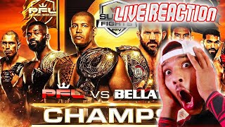 PFL vs Bellator Champ vs Champ LIVE Fight Companion [upl. by Retrop]