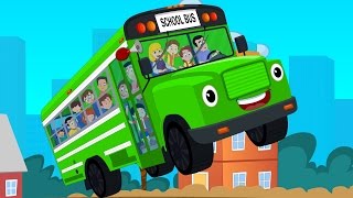 Wheels On The Bus Go Round And Round  Nursery Rhymes Songs For Children And Kids [upl. by Reichel]