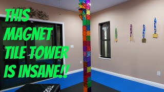 Insane Magnet Tile Tower [upl. by Deer]