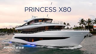 Princess X80  Mini Superyacht Tour by a Professional Yacht Broker at Dusseldorf Boat Show 2024 [upl. by Nek]