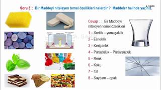 3 Sınıf Maddeyi Tanıyalım  4Sınıf Maddenin Halleri Konu Anlatımı Soru Cevap Şeklinde [upl. by Judy341]