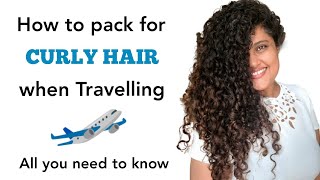 Curlywavy Hair Travel Kit  Tips amp Hacks  Product Recommendations [upl. by Manvil472]