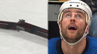 Alex Pietrangelo breaks a pair of sticks on the same shift [upl. by Drona891]