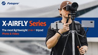 The most lightweight 2in1 tripod Fotopro XAIRFLY Series [upl. by Swain]