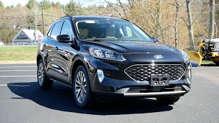 2021 Ford Escape Titanium Review  Walk Around and Test Drive [upl. by Belldame]