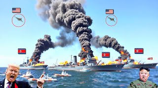 Just arrived in the black sea 7 North Korean Warships Sunk by US F16s [upl. by Kalbli]