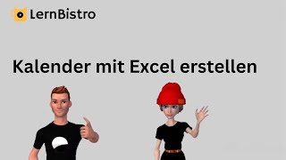 Kalender mit Excel erstellen [upl. by Yrolam]