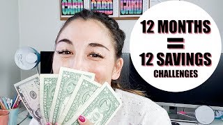 12 Months  12 Savings Challenges [upl. by Enimzaj877]