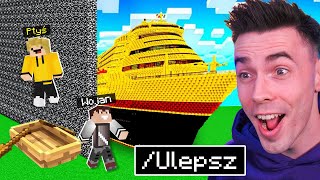 Oszukuje Komendą ULEPSZ w Konkursie Budowania w Minecraft [upl. by Reiko436]