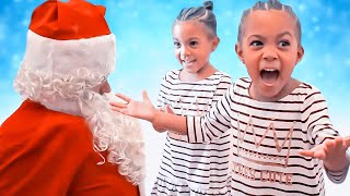 Adorable Moment Twins Realize The Real Santa [upl. by Atnamas770]