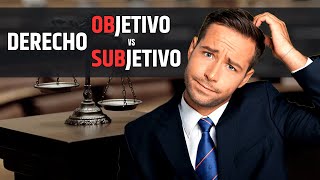 DERECHO OBJETIVO VS SUBJETIVO EN 6 MINUTOS  Aprende Fácil  Introducción al Derecho Civil [upl. by Ayidah2]