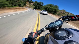 Malibu FZ07 Ride  Canyons amp Car Spotting [upl. by Lyrrehs]