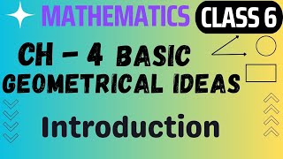 Introduction  Basic Geometrical Ideas  CLASS 6 MATHS CHAPTER 4 [upl. by Ehtylb]