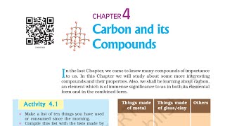 Carbon and its Compounds Class 10 Science Chapter 4 [upl. by Fuld444]