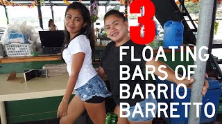 Floating Bars of Barrio Barretto Olongapo Subic Bay Philippines [upl. by Ocinom]