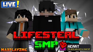 Minecraft LIFESTEAL SMP LIVE  PUBLIC SMP 247 JAVA  BEDROCK  PLAYING LIFESTEAL [upl. by Veron970]