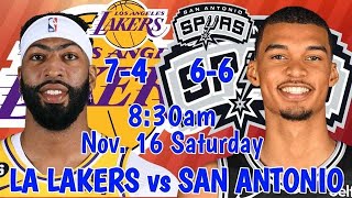 SAN ANTONIO vs LA LAKERS I LINE SCOREBOARD PLAYBYPLAY amp PLAYERS STATISTICS [upl. by Hanid]