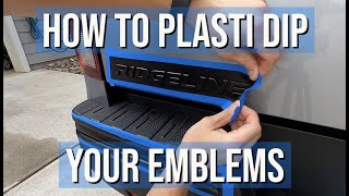 How to Plasti dip badgesemblems on your Vehicle  Step by step Guide with tips and tricks [upl. by Intirb62]