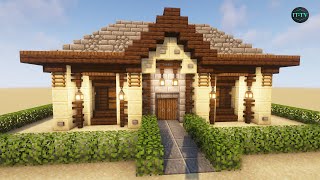 How To Build A STARTER DESERT HOUSE In Minecraft  TUTORIAL [upl. by Elyrpa]