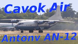 CavokAir Antonov AN12 landing and Takeoff  Bologna Airport [upl. by Alton588]