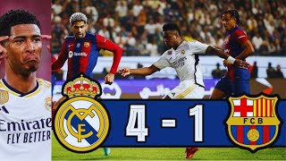 Barcelona vs Real Madrid 41 Spanish Cup Final  Full Match Highlights HD Extended 2024 [upl. by Eiznek]