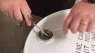 Drum Bung Removal with Screwdrivers [upl. by Farmann]