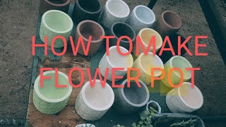 HOW TO MAKE FLOWER POT IN PLASTOP PARIS OR SIMET [upl. by Suzzy]