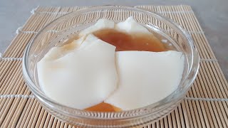 ♡Tofu pudding recipe♡ Easy tofu fa without gypsum [upl. by Lezirg]