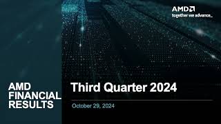 Advanced Micro Devices AMD Q3 2024 Earnings Presentation [upl. by Goto845]